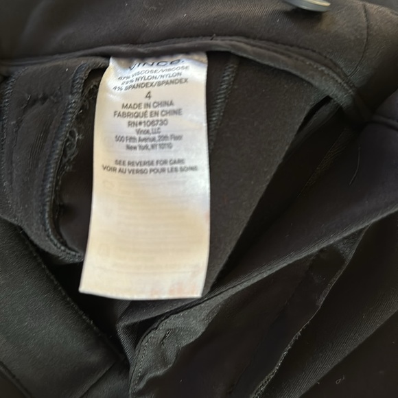 Vince skinny black pants size 4 - Picture 5 of 5